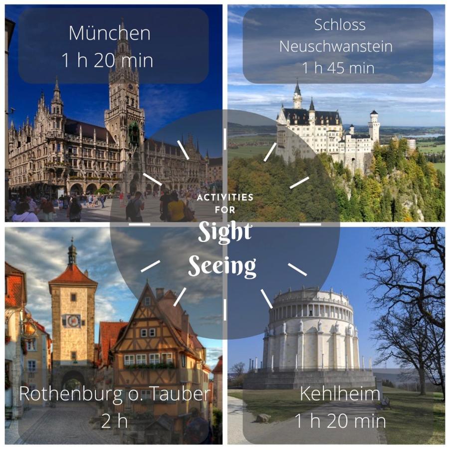 Ferienwohnung Schönes Landleben an den Lechauen Thierhaupten Exterior foto